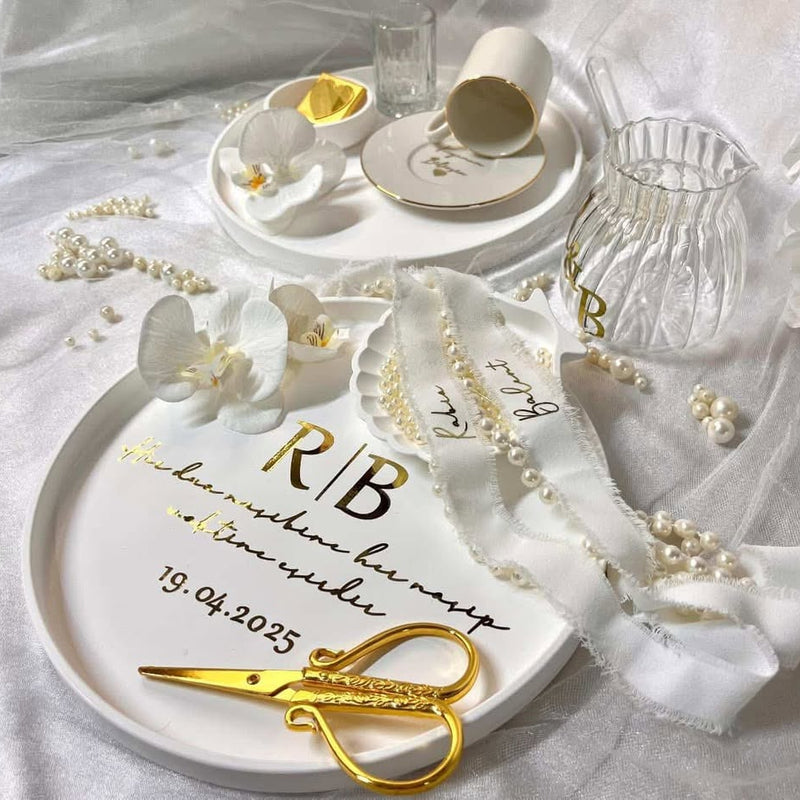 Поднос за пръстени с персонализация 💍